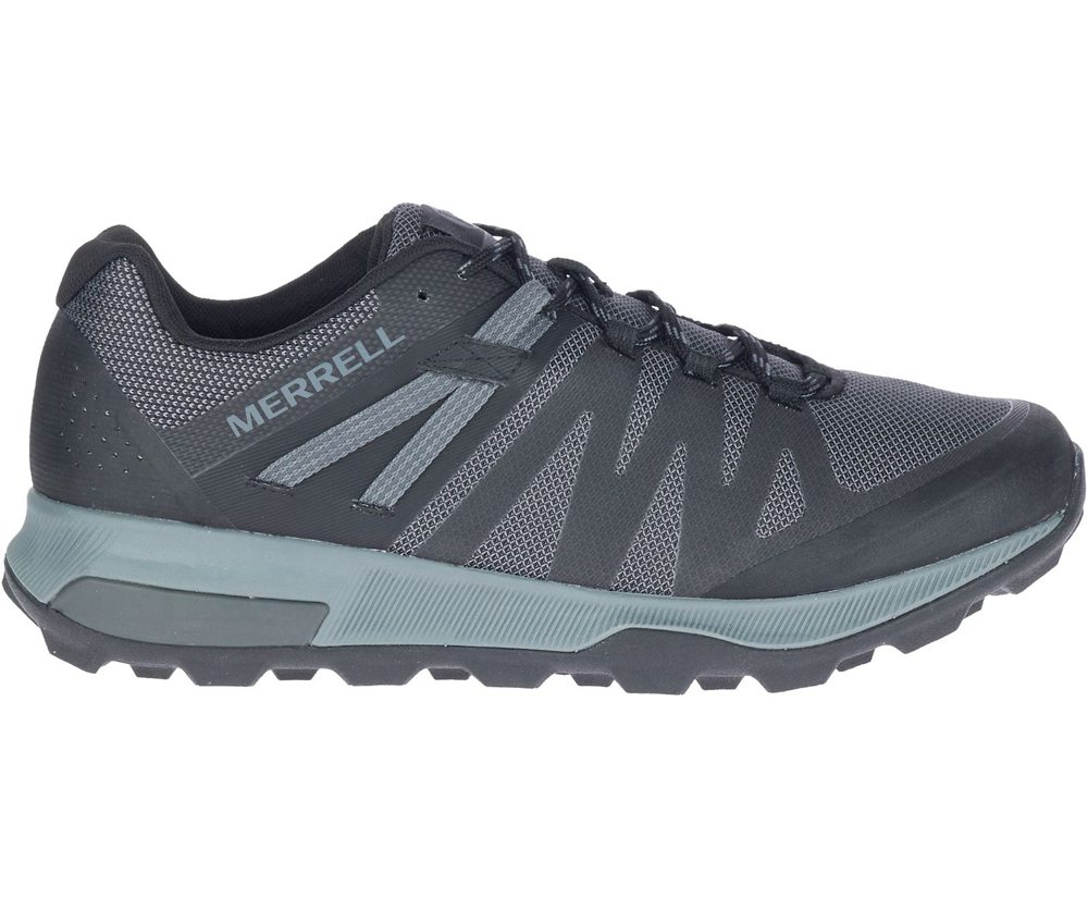 Merrell Hiking Shoes Black - Zion FST - Mens 53HTJOWSF